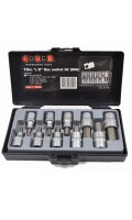 Набор головок 1/2" с насадкой HEX 10ед. дюймовые 4111S F